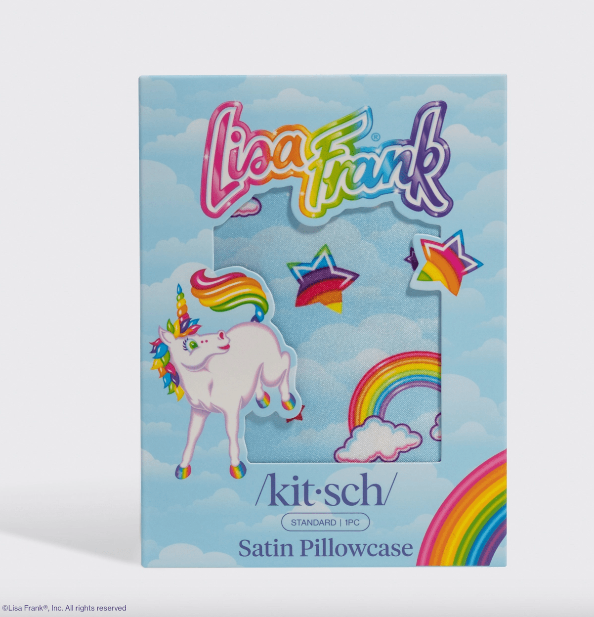 Kitsch Lisa Frank X Kitsch Standard Satin Pillowcase - Markie™ - Aesthetics By Kell