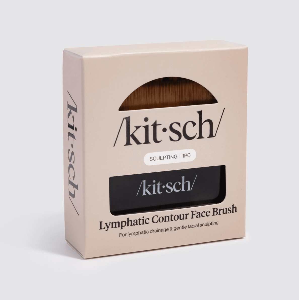 Kitsch Lymphatic Contour Face Brush - Black - Aesthetics By Kell