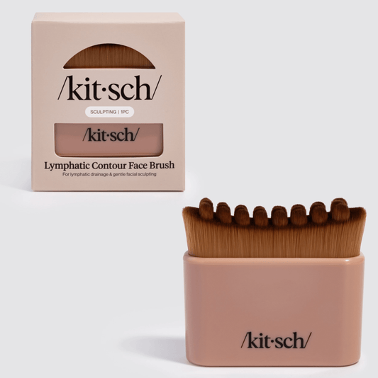 Kitsch Lymphatic Contour Face Brush - Terracotta - Aesthetics By Kell