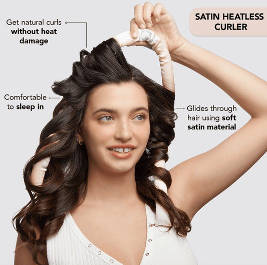 Kitsch Satin Heatless Curling Set - Sunset Tie Dye - Aesthetics By Kell
