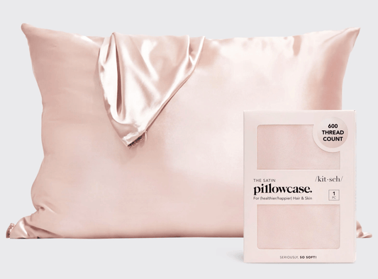 Kitsch Satin Pillowcase - Blush - Aesthetics By Kell