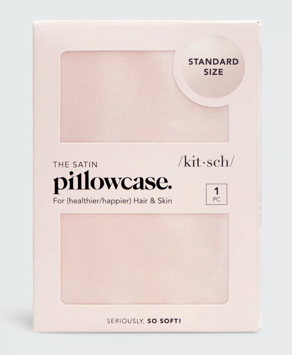 Kitsch Satin Pillowcase - Blush - Aesthetics By Kell