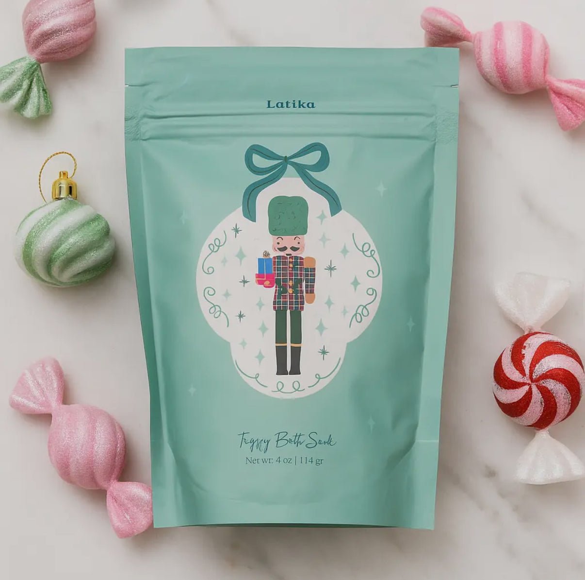 Latika Nutcracker Holiday Bath Soak – Sugared Plum & Amber - Aesthetics By Kell