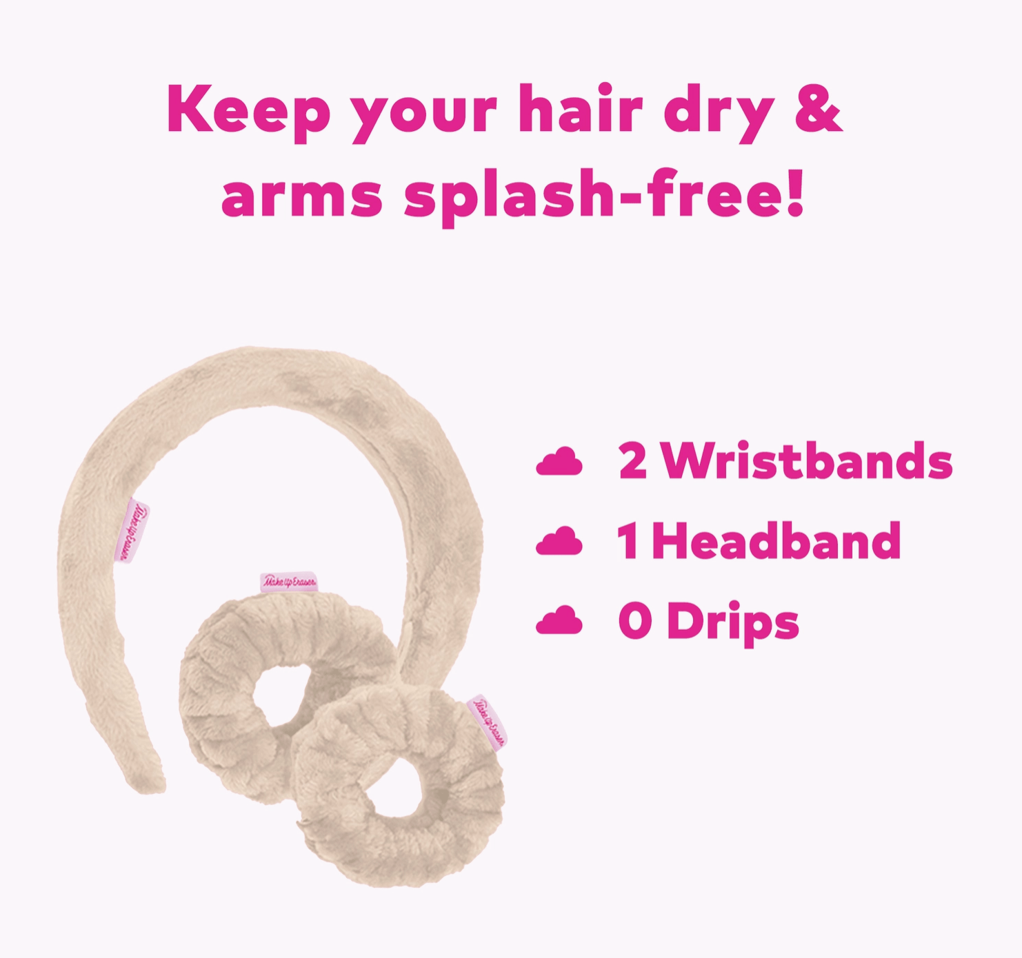 Makeup Eraser - Drip Eraser 3pc Spa Set - Sweet Cream - Aesthetics By Kell