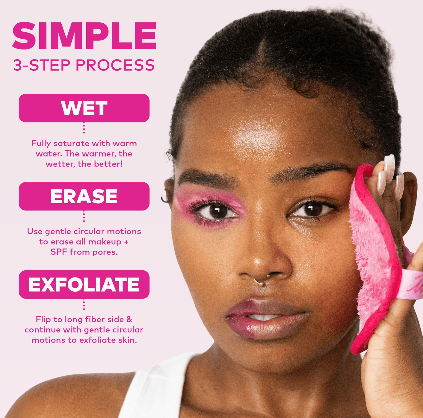 Makeup Eraser Pro Original Pink - Aesthetics By Kell