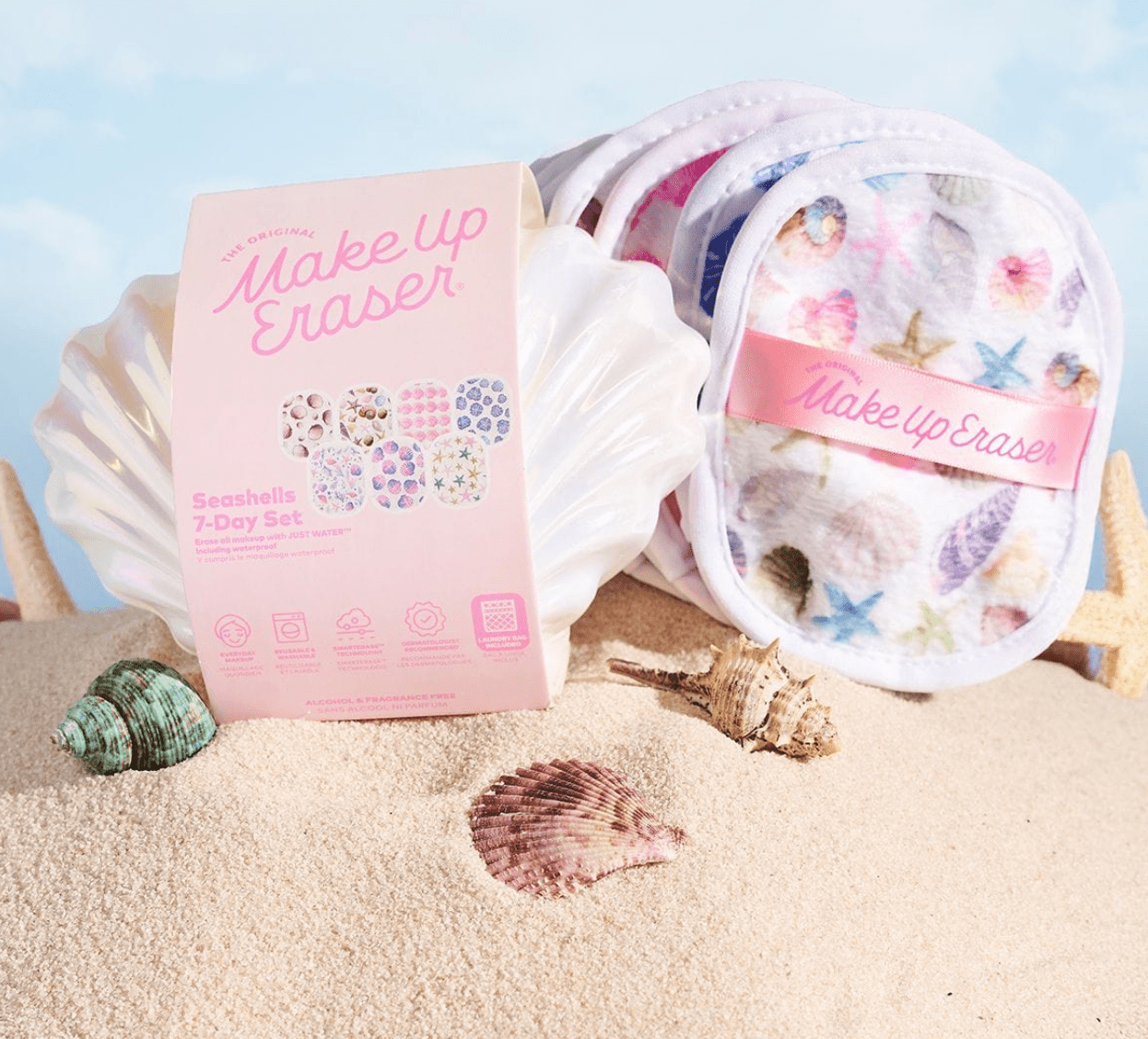 Makeup Eraser - Seashells 7 Day Set - Aesthetics By Kell