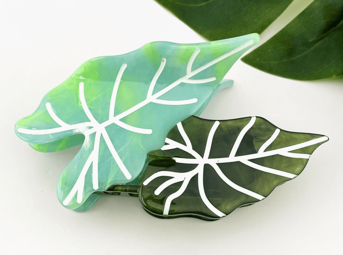 Monstera Acetate Leaf Claw Clip - Aesthetics By Kell