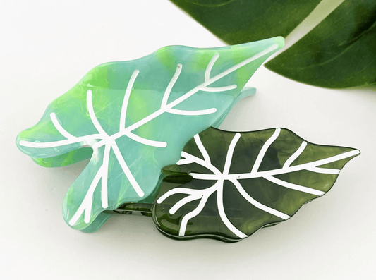 Monstera Acetate Leaf Claw Clip - Aesthetics By Kell