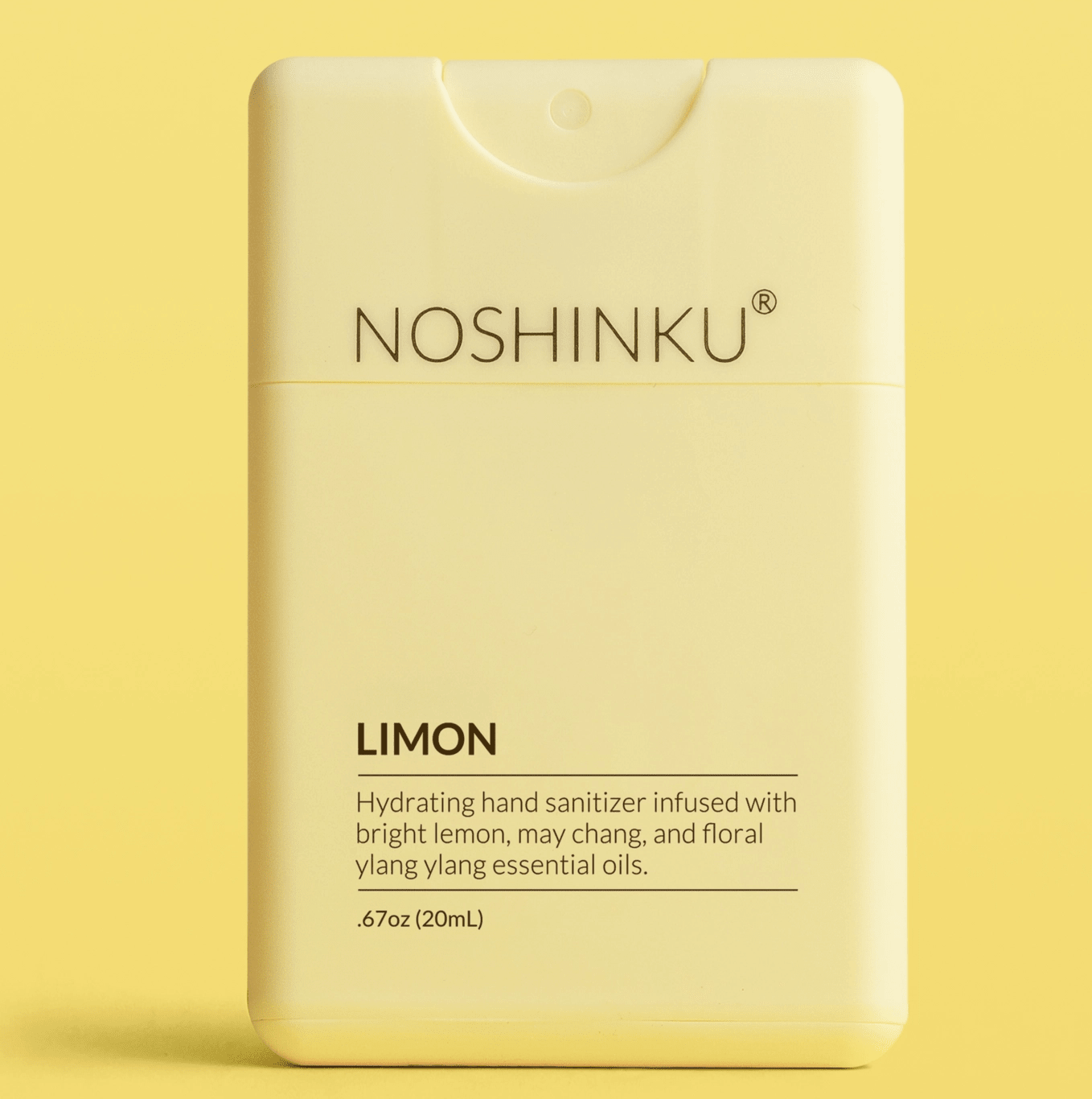 Noshinku Refillable Lemon Ylang-Ylang Moisturizing Pocket Sanitizer - Aesthetics By Kell