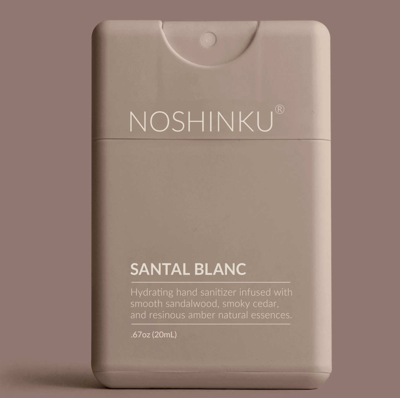 Noshinku Refillable Santal Blanc Hydrating Pocket Hand Sanitizer - Aesthetics By Kell