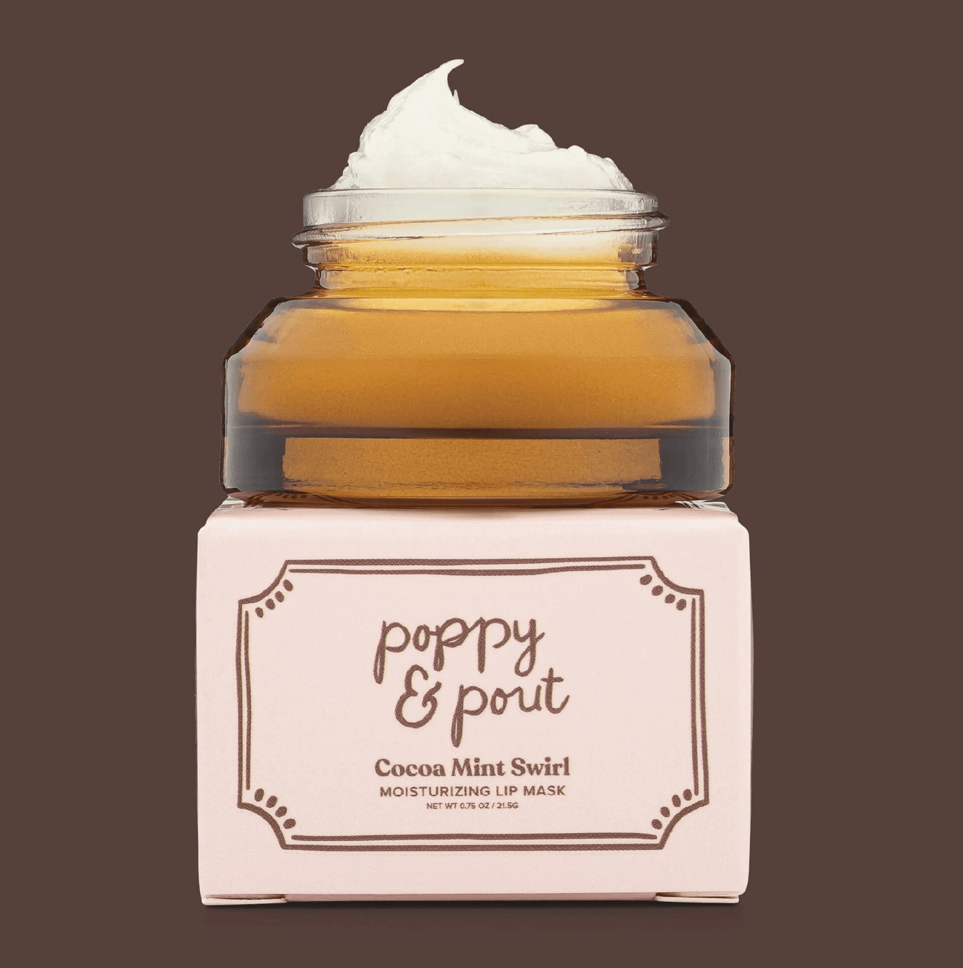 Poppy & Pout Holiday Lip Mask - Cocoa Mint Swirl - Aesthetics By Kell