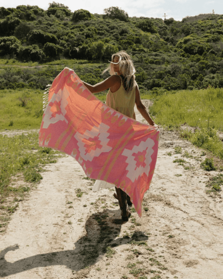Sand Cloud Atacama Towel | Fuchsia - Aesthetics By Kell