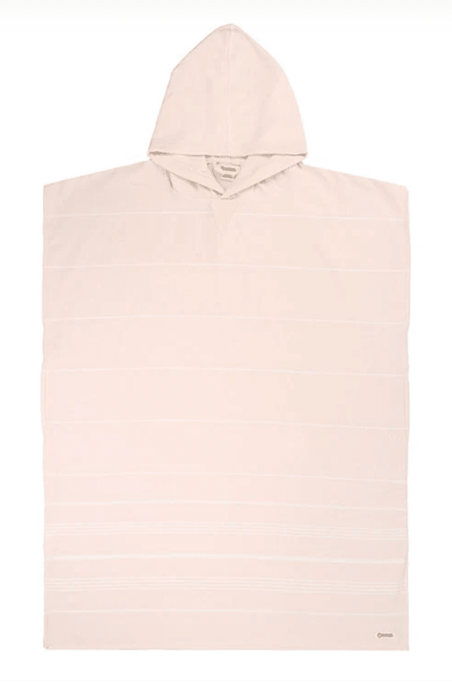 Sand Cloud | Classic Stripe Hooded Poncho - Calcite Pink - Aesthetics By Kell