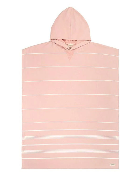 Sand Cloud | Classic Stripe Hooded Poncho - Misty Rose - Aesthetics By Kell