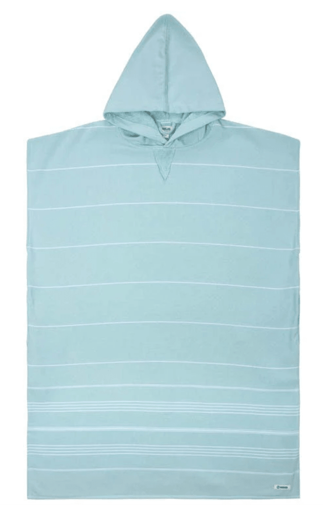 Sand Cloud | Classic Stripe Hooded Poncho - Seaglass - Aesthetics By Kell