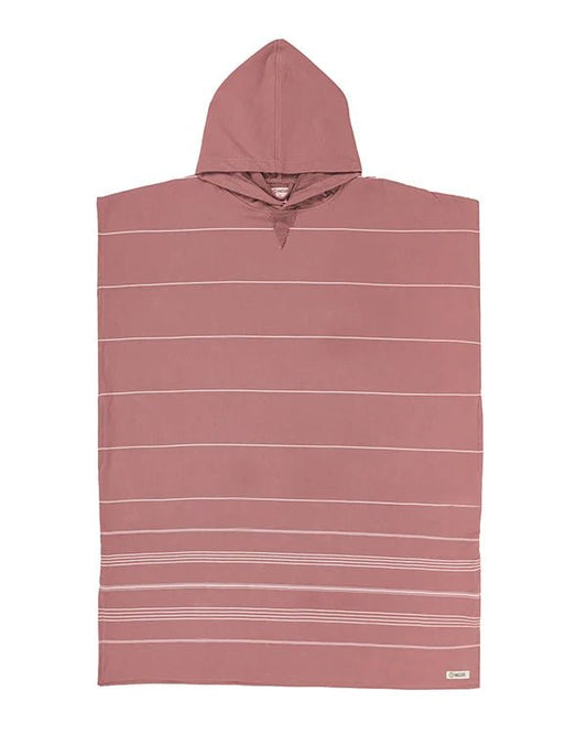 Sand Cloud | Classic Stripe Hooded Poncho - Withered Rose - Aesthetics By Kell