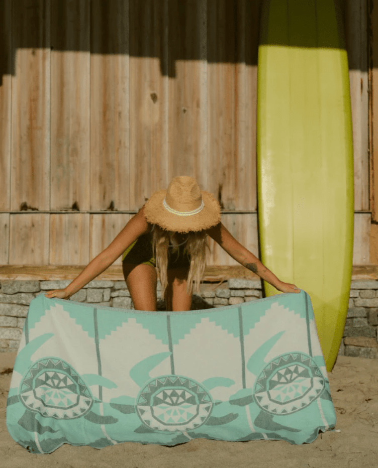 Sand Cloud Terrapin Towel | Teal - Aesthetics By Kell