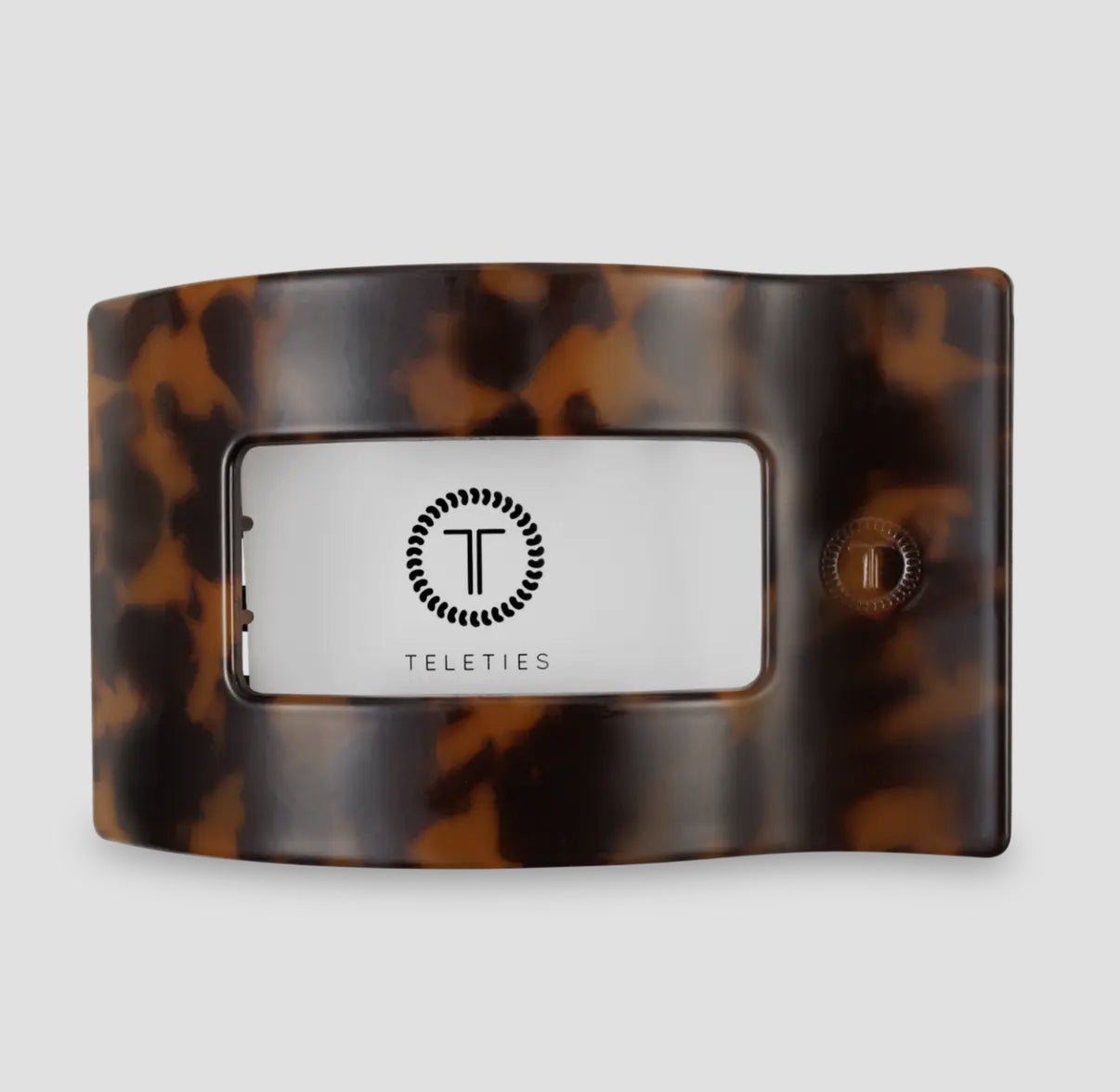 Teleties Flat Rectangle Clip - Tortoise - Aesthetics By Kell