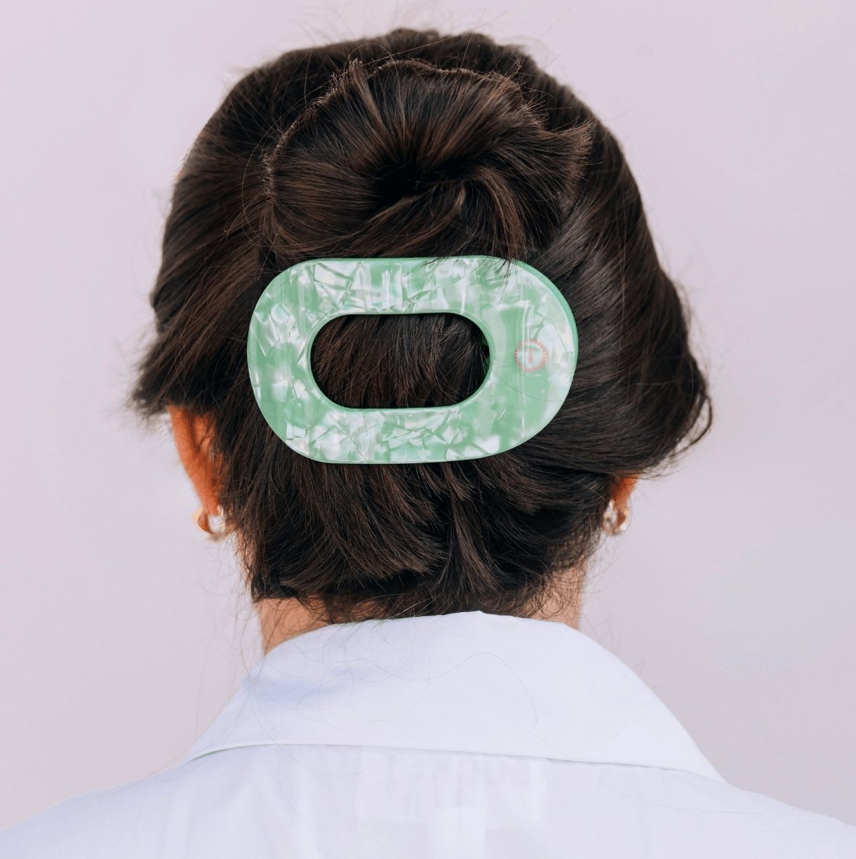 Teleties Flat Round Hair Clip | Large | Spring Splash - Aesthetics By Kell
