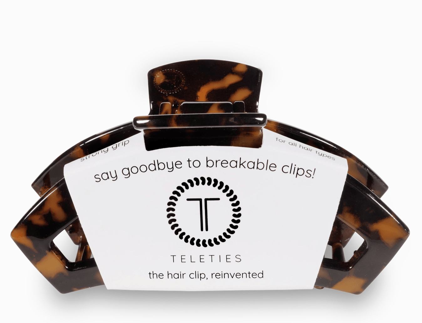 Teleties Open Claw Clip - Tortoise - Aesthetics By Kell