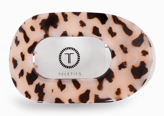 Teleties Round Flat Clip - Blonde Tortoise - Aesthetics By Kell