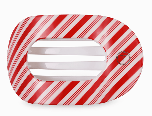 Teleties Round Flat Clip - Candy Cane Crush - Aesthetics By Kell