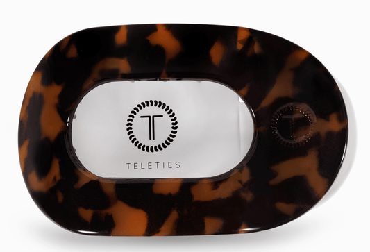 Teleties Round Flat Clip - Tortoise - Aesthetics By Kell