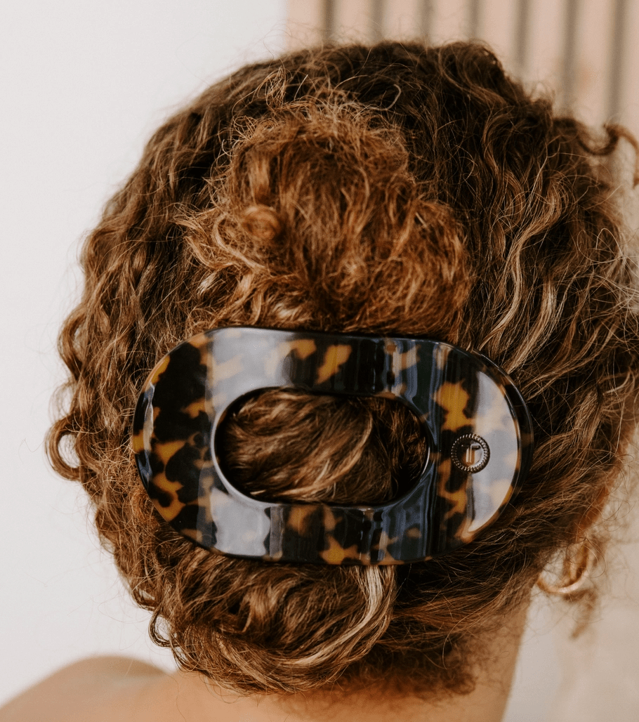 Teleties Round Flat Clip - Tortoise - Aesthetics By Kell