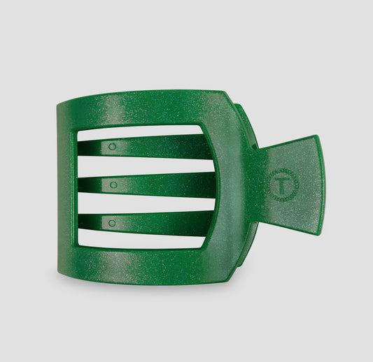 Teleties Square Flat Hair Clip - Shamrock Shimmer - Aesthetics By Kell
