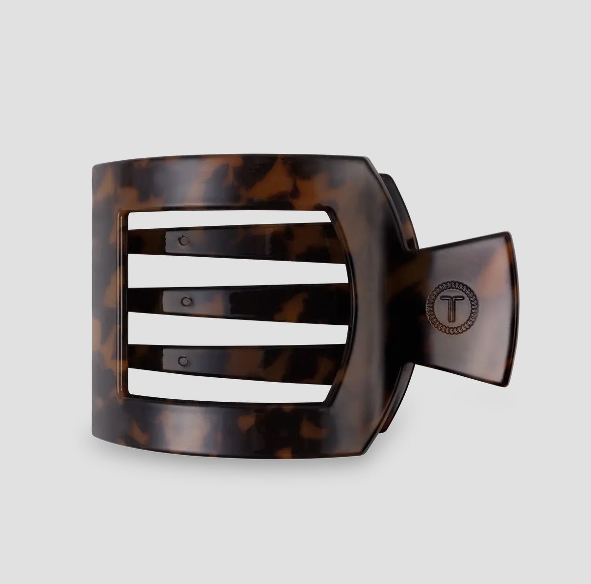 Teleties Square Flat Hair Clip - Tortoise - Aesthetics By Kell