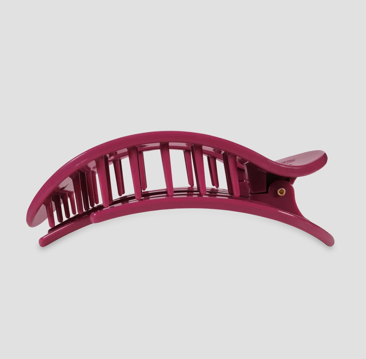 Teleties Wild Side Flat Round Hair Clip - Deep Magenta - Aesthetics By Kell
