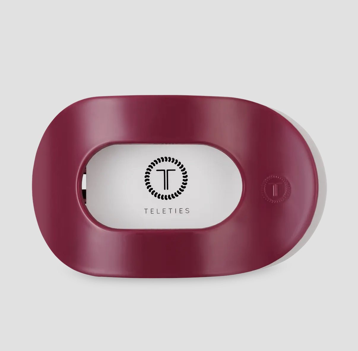 Teleties Wild Side Flat Round Hair Clip - Deep Magenta - Aesthetics By Kell