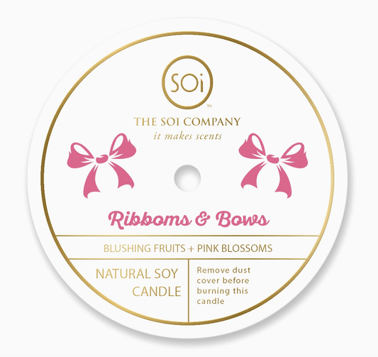 The Soi Company - Ribbons & Bows Icon 12oz Candle - Aesthetics By Kell