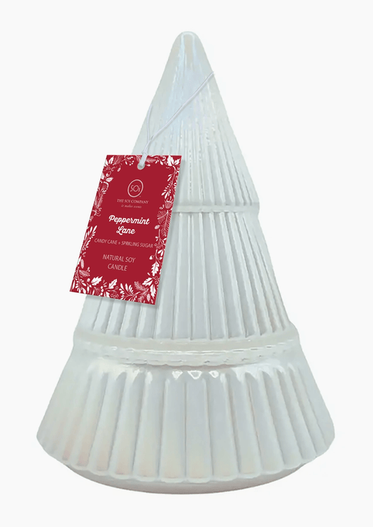 The Soi Company - White Tree 9oz Glass Tree Peppermint Twist - Aesthetics By Kell