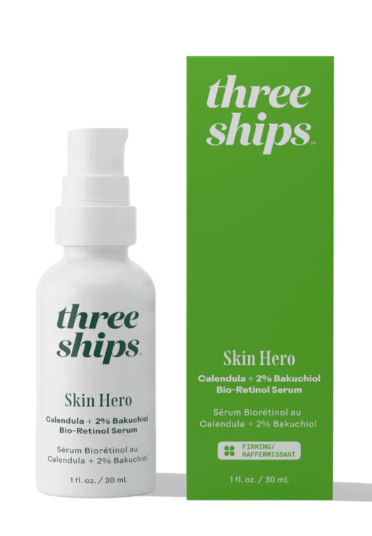 Three Ships Skin Hero Calendula + 2% Bakuchiol Bio - Retinol Serum - Aesthetics By Kell