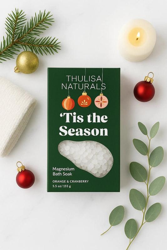 Thulisa Naturals ’Tis the Season Magnesium Bath Soak – Orange & Cranberry - Aesthetics By Kell